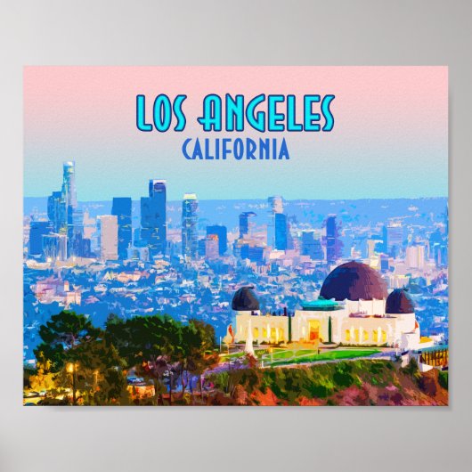 Los Angeles California Griffith Observatory Poster (Voorkant)
