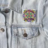 Los Angeles CALIFORNIA Happy Button (In situ)