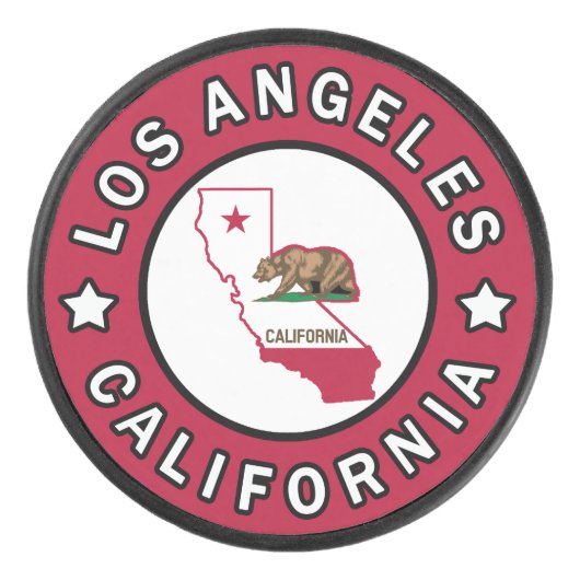 Los Angeles California Hockey Puck (Voorkant)