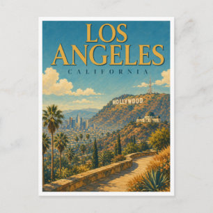 Los Angeles California Hollywood Hills GeoSaga Briefkaart