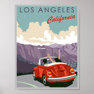 Los Angeles California  Hollywood Poster