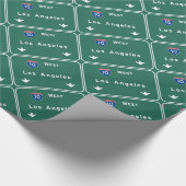 Los Angeles California Interstate Highway Freeway Cadeaupapier (Hoek)