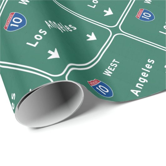 Los Angeles California Interstate Highway Freeway Cadeaupapier (Rol Hoek)