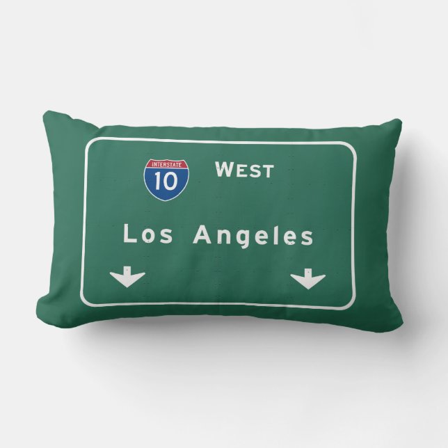 Los Angeles California Interstate Highway Freeway Kussen (Voorkant)