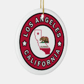 Los Angeles California Keramisch Ornament (Rechts)