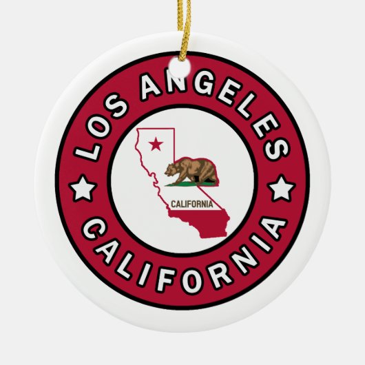 Los Angeles California Keramisch Ornament (Voorkant)