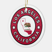 Los Angeles California Keramisch Ornament (Links)