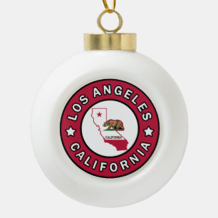 Los Angeles California Keramische Bal Ornament
