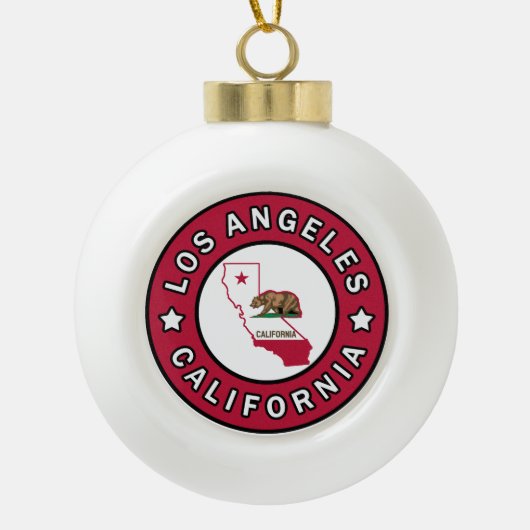 Los Angeles California Keramische Bal Ornament (Voorkant)