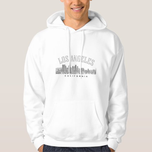 "LOS ANGELES" "California" — Mannen Hoodie (Voorkant)
