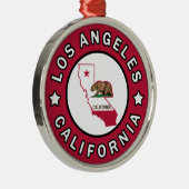 Los Angeles California Metalen Ornament (Rechts)