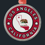Los Angeles California Metalen Ornament<br><div class="desc">Los Angeles</div>