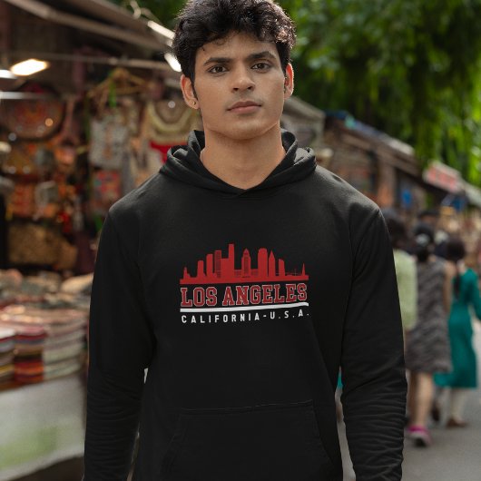 Los Angeles California Modern Skyline Hoodie