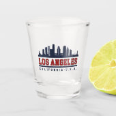 Los Angeles California Modern Skyline Shot Glas (Voorkant)