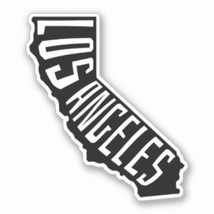 Los Angeles California Outline - Amerika Reizen Sticker