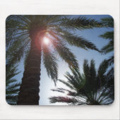 Los Angeles California Palm Tree Sunset Mousepad Muismat (Voorkant)
