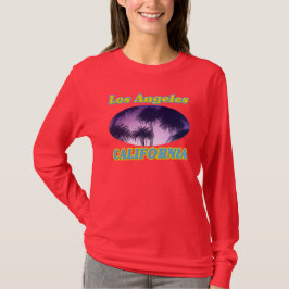 "Los Angeles California Palm Trees" Lange hoes T-shirt