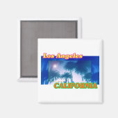 "Los Angeles CALIFORNIA" Palm Trees Magnet (Voorkant / Achterkant)