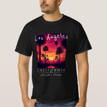 Los Angeles California Paradijs Zonsondergang Retr