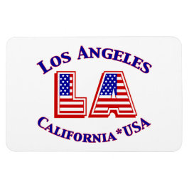 Los Angeles California Patriotic Magnet Magneet