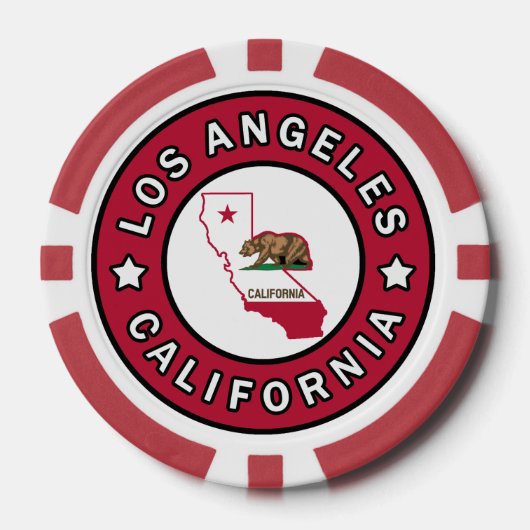 Los Angeles California Pokerchips (Voorkant)