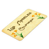 Los Angeles California Poppies Magnet Magneet (Linkerzijde)