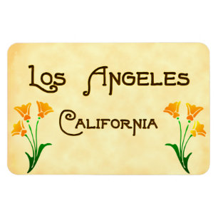 Los Angeles California Poppies Magnet Magneet