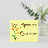 Los Angeles California  Poppy Briefkaart (Staand voorkant)