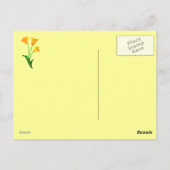 Los Angeles California  Poppy Briefkaart (Achterkant)