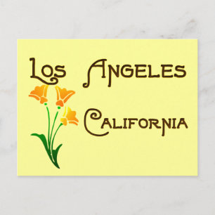 Los Angeles California  Poppy Briefkaart