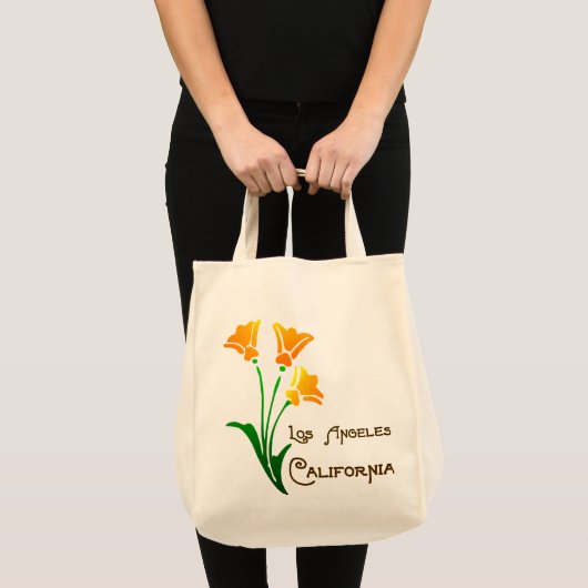 Los Angeles California Poppy Deco Tas (Voorkant (product))