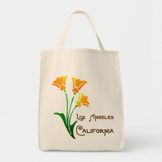 Los Angeles California Poppy Deco Tas (Voorkant)