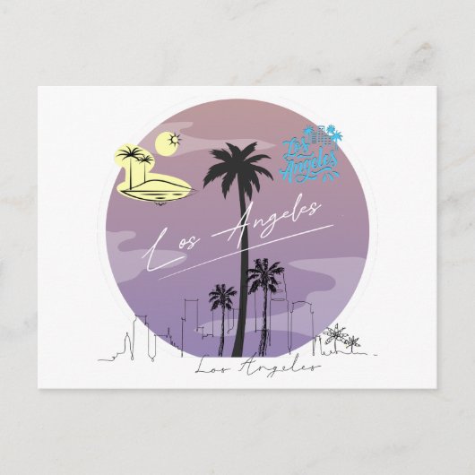 Los Angeles California Postcard Briefkaart (Voorkant)