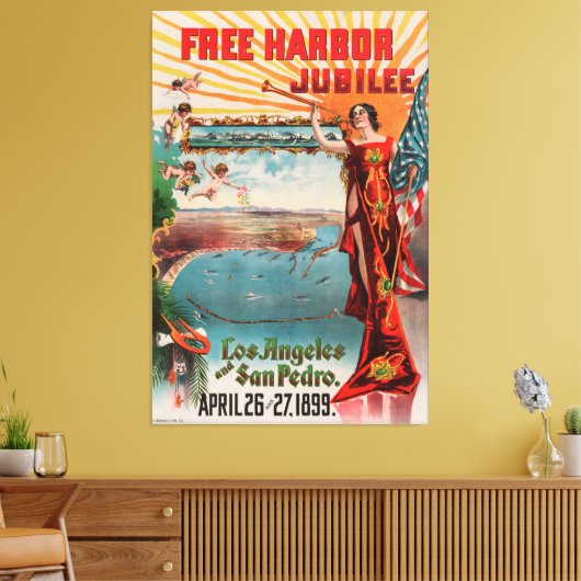  Los Angeles California Poster Canv Canvas Afdruk (Insitu (Woonkamer))