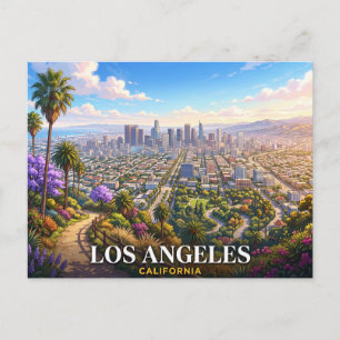 Los Angeles California Reizen Briefkaart