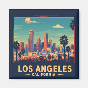 Los Angeles California Retro Reizen Magneet