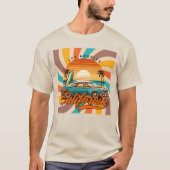 Los Angeles California Retro T-shirt (Voorkant)