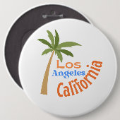 LOS ANGELES CALIFORNIA RONDE BUTTON 6,0 CM (Voorkant /achterkant)