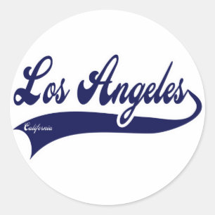 Los angeles California Ronde Sticker