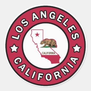 Los Angeles California Ronde Sticker