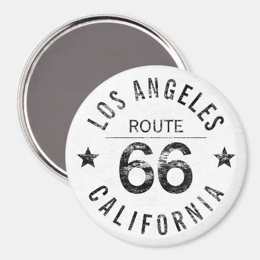 Los Angeles California Route 66 Magneet (Voorkant / Achterkant)