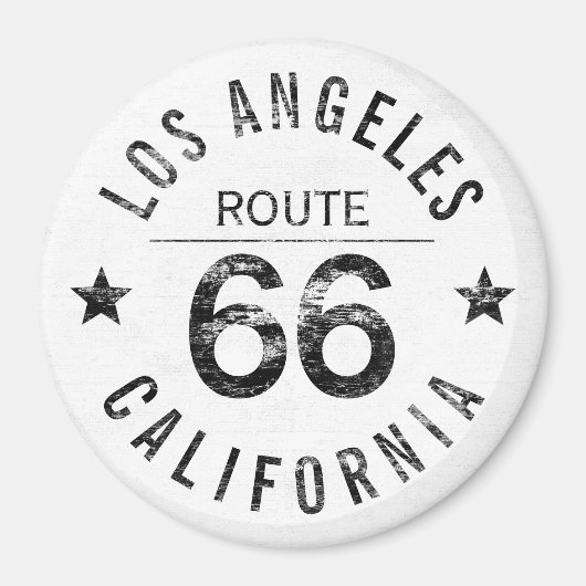 Los Angeles California Route 66 Magneet (Voorkant)
