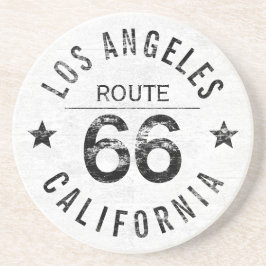 Los Angeles California Route 66 Zandsteen Onderzetter