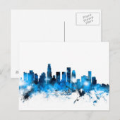 Los Angeles California Skyline Briefkaart (Voorkant / Achterkant)