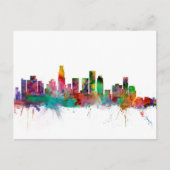 Los Angeles California Skyline Briefkaart (Voorkant)