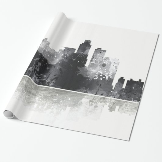 LOS ANGELES, CALIFORNIA SKYLINE CADEAUPAPIER (Uitgerold)