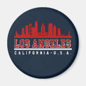 Los Angeles California Skyline City Magneet (Voorkant)