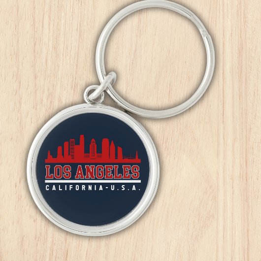 Los Angeles California Skyline City Sleutelhanger