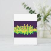 Los Angeles California Skyline Feestdagenkaart (Staand voorkant)