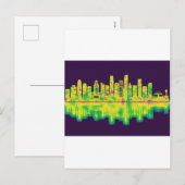 Los Angeles California Skyline Feestdagenkaart (Voorkant / Achterkant)